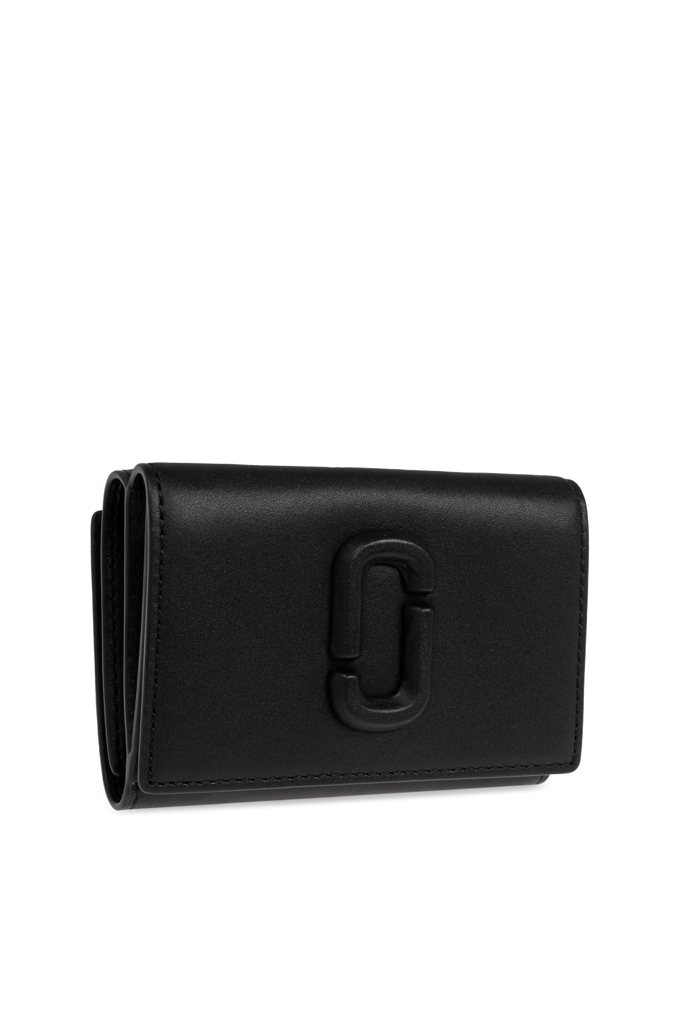 Marc jacobs black leather wallet sale